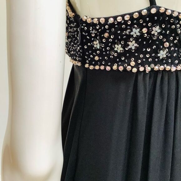 REBECCA TAYLOR SILK PRINCESS SPARKLE DRESS Goth NWT - Picture 8 of 16